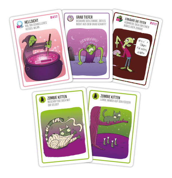 Zombie Kittens Kartenspiel Spielmaterial Asmodee Spielgetuschel