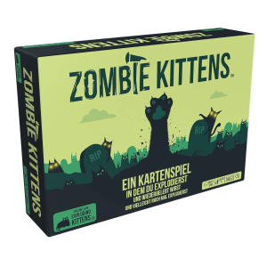 Zombie Kittens Kartenspiel Verpackung Vorderseite Asmodee Spielgetuschel