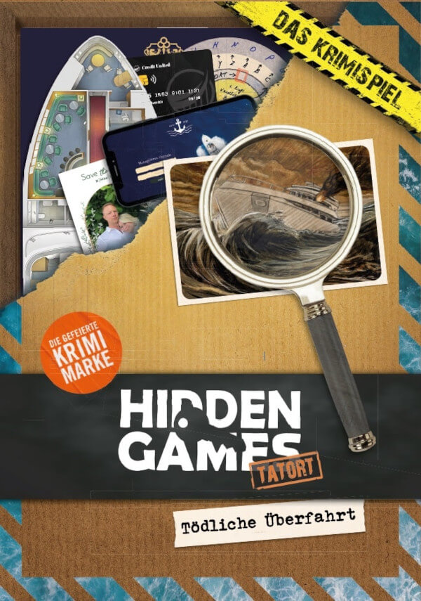 Hidden Games Tatort Tödliche Überfahrt Detektivspiel Verpackung Vorderseite Pegasus Spielgetuschel