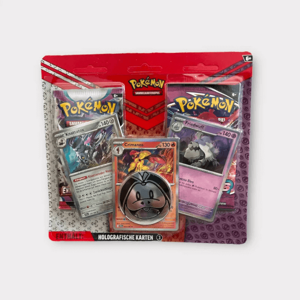 Pokémon Enhanced 2 Pack TCG Verpackung Vorderseite Amigo Spielgetuschel