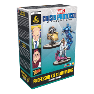 Marvel Crisis Protocol Tabletop Professor X & Shadow King Erweiterung Verpackung Vorderseite Asmodee Spielgetuschel