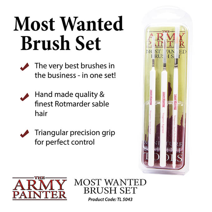 The Army Painter – Most Wanted Brush Set