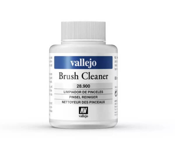Vallejo Brush Cleaner 85 ml Verpackung Vorderseite Spielgetuschel