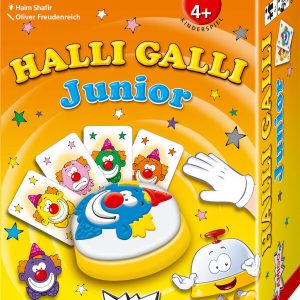 Halli Galli Junior Kinderspiel Verpackung Vorderseite Amigo Spielgetuschel