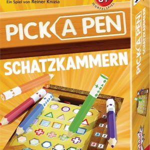 Pick a Pen Schatzkammern Würfelspiel Verpackung Vorderseite Amigo Spielgetuschel