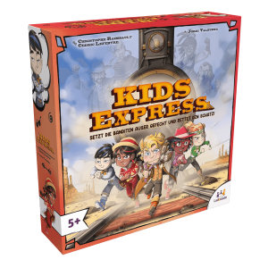 Kids Express Brettspiel Verpackung Vorderseite Asmodee Spielgetuschel