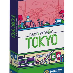 Next Station Tokyo Brettspiel Verpackung Vorderseite Pegasus Spielgetuschel