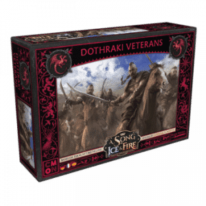 A Song of Ice & Fire Tabletop Dothraki Veterans Erweiterung Verpackung Vorderseite Asmodee Spielgetuschel.png