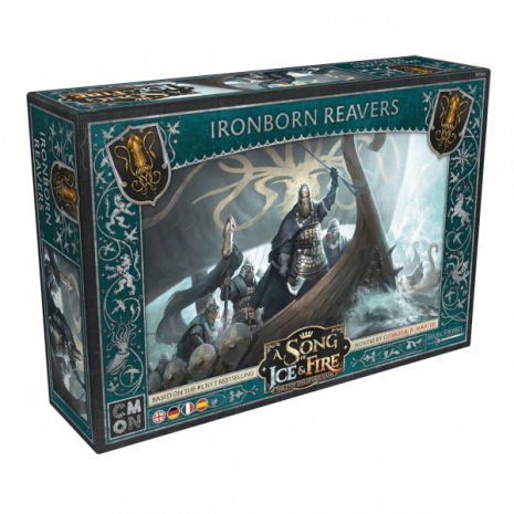 A Song of Ice & Fire Tabletop Ironborn Reavers (Plünderer der Eisenmänner) Erweiterung Verpackung Vorderseite Asmodee Spielgetuschel