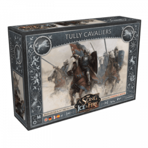 A Song of Ice and Fire Tabletop Tully Cavaliers Ritter von Haus Tully Erweiterung Verpackung Vorderseite Asmodee Spielgetuschel.png