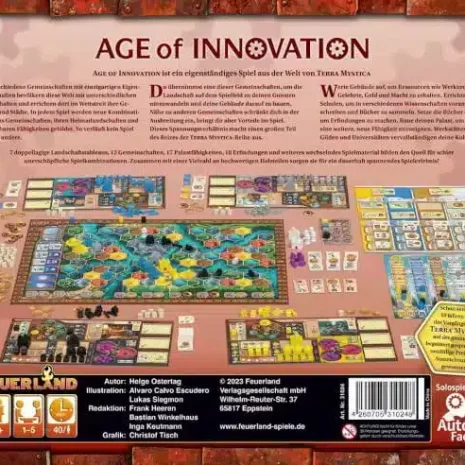 Age of Innovation Ein Terra Mystica Spiel Brettspiel Verpackung Ruckseite Feuerland Spielgetuschel Age of Innovation Ein Terra Mystica Spiel Brettspiel Verpackung Rückseite Feuerland Spielgetuschel