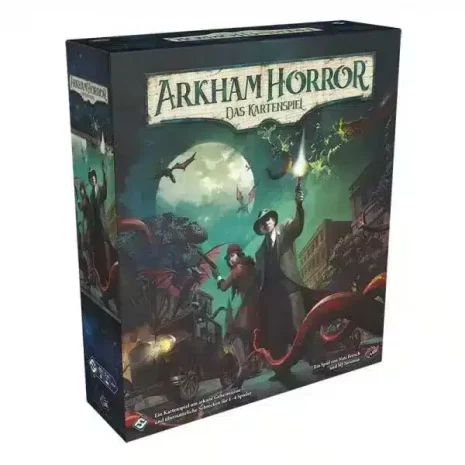 Arkham Horror Kartenspiel Neuauflage Grundspiel Vorderseite Asmodee Spielgetuschel.jpg