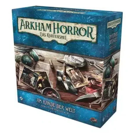 Arkham Horror Kartenspiel am Rande der Welt Ermittler Erweiterung Vorderseite Asmodee Spielgetuschel.jpg