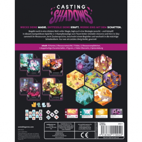Casting Shadows Kartenspiel Verpackung Ruckseite Asmodee Spielgetuschel Casting Shadows Kartenspiel Verpackung Rückseite Asmodee Spielgetuschel