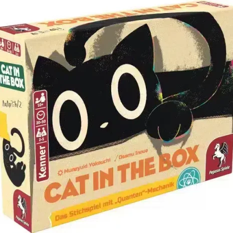 Cat in the Box Kartenspiel Verpackung Vorderseite Pegasus Spielgetuschel