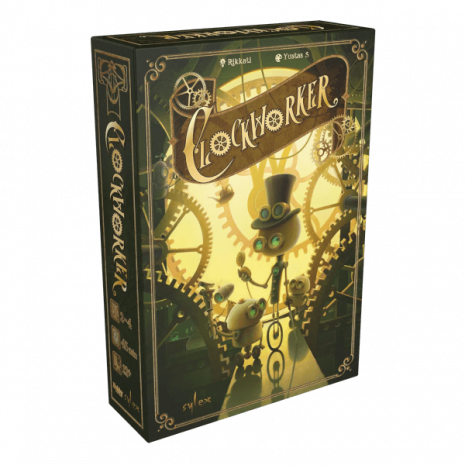 Clockworker Brettspiel Verpackung Vorderseite Asmodee Spielgetuschel