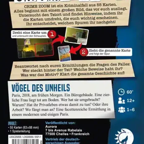 Crime Zoom Fall 2 Vogel des Unheils Kartenspiel Verpackung Ruckseite Amodee Spielgetuschel-jpg Crime Zoom Fall 2 Vögel des Unheils Kartenspiel Verpackung Rückseite Amodee Spielgetuschel.jpg