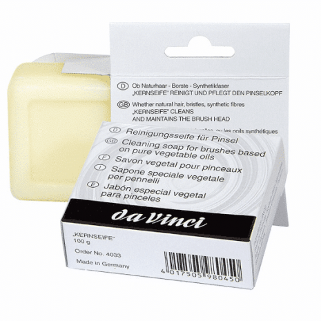 Da Vinci Reinigungsseife für Pinsel Verpackung Vorderseite Spielgetuschel