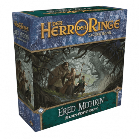 Der Herr der Ringe Das Kartenspiel Ered Mithrin (Helden-Erweiterung) Verpackung Vorderseite Asmodee Spielgetuschel