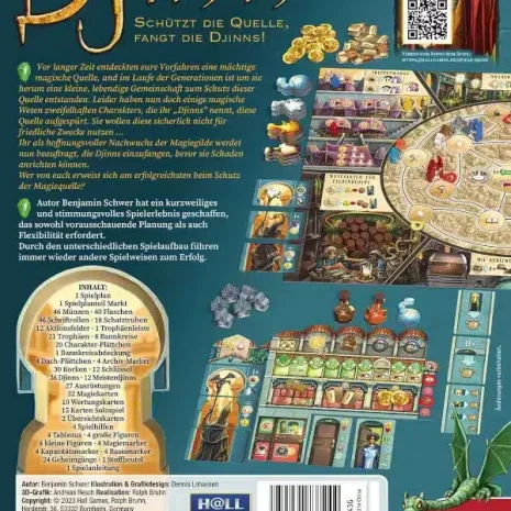 Djinn Brettspiel Verpackung Ruckseite Pegasus Spielgetuschel Djinn Brettspiel Verpackung Rückseite Pegasus Spielgetuschel