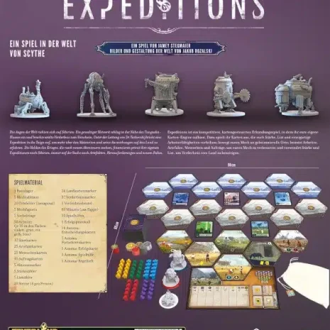 Expeditions Brettspiel Verpackung Ruckseite Feuerland Spielgetuschel Expeditions Brettspiel Verpackung Rückseite Feuerland Spielgetuschel