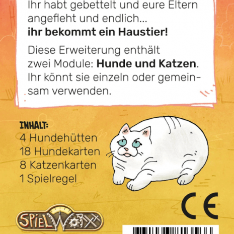 Fort Kartenspiel Hunde und Katzen Erweiterung Verpackung Ruckseite Asmodee Spielgetuschel Fort Kartenspiel Hunde und Katzen Erweiterung Verpackung Rückseite Asmodee Spielgetuschel