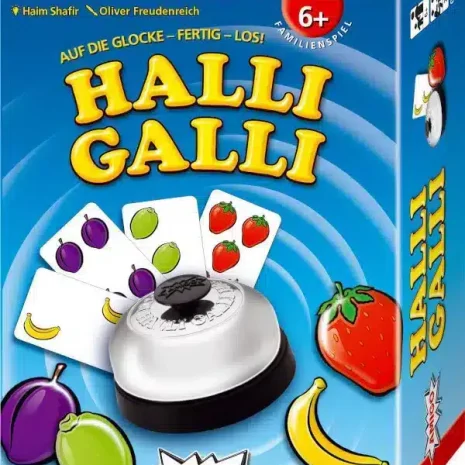Halli Galli Familienspiel Verpackung Vorderseite Amigo Spielgetuschel