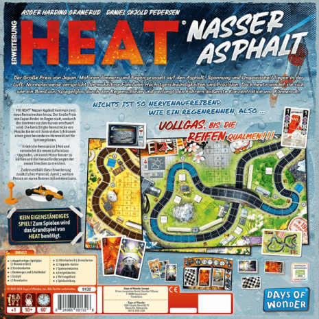Heat Brettspiel Nasser Asphalt Erweiterung Verpackung Ruckseite Asmodee Spielgetuschel Heat Brettspiel Nasser Asphalt Erweiterung Verpackung Rückseite Asmodee Spielgetuschel