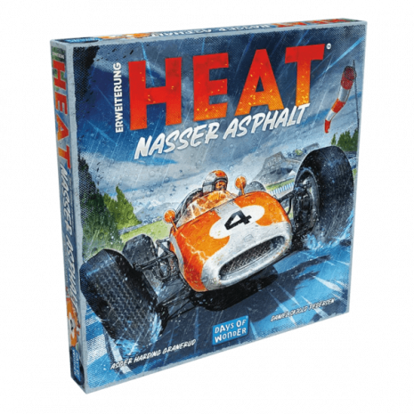 Heat Brettspiel Nasser Asphalt Erweiterung Verpackung Vorderseite Asmodee Spielgetuschel