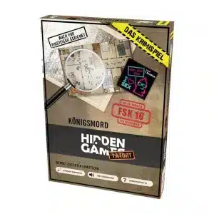Hidden Games Königsmord Detektivspiel Verpackung Vorderseite Pegasus Spielgetuschel