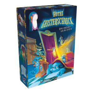 Hotel Geisterschreck Brettspiel Verpackung Vorderseite Asmodee Spielgetuschel