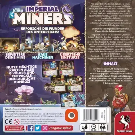 Imperial Miners Kartenspiel Verpackung Ruckseite Asmodee Spielgetuschel Imperial Miners Kartenspiel Verpackung Rückseite Asmodee Spielgetuschel