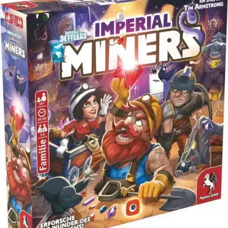 Imperial Miners Kartenspiel Verpackung Vorderseite Asmodee Spielgetuschel