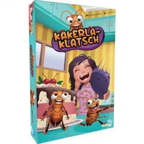 Kakerla-Klatsch Brettspiel Verpackung Vorderseite Joekas World Spielgetuschel