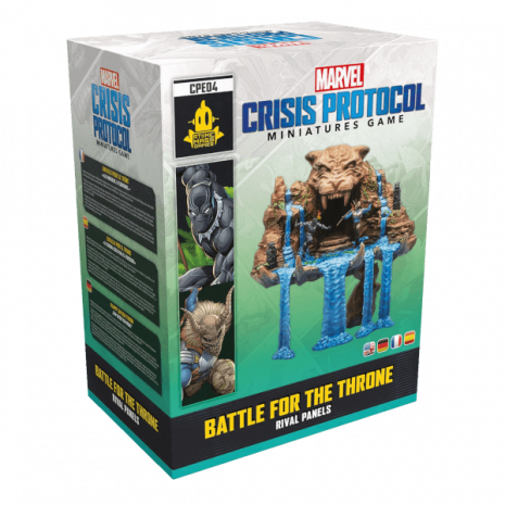 Marvel Crisis Protocol Tabletop Rival Panels Battle for the Throne (Rivalenset “Kampf um den Thron”) Erweiterung Verpackung Vorderseite Asmodee Spielgetuschel