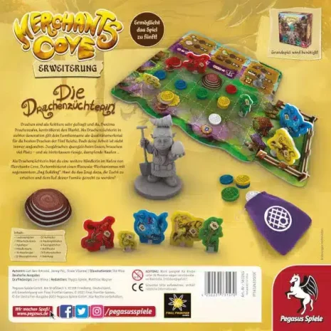 Merchants Cove Brettspiel Die Drachenzuchterin Erweiterung Verpackung Ruckseite Pegasus Spielgetuschel Merchants Cove Brettspiel Die Drachenzüchterin Erweiterung Verpackung Rückseite Pegasus Spielgetuschel