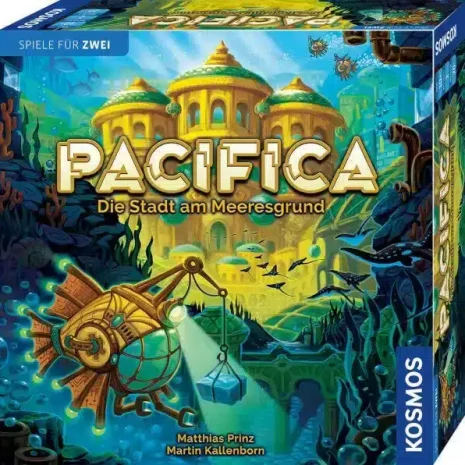 Pacifica Brettspiel Verpackung Vorderseite Kosmos Spielgetuschel