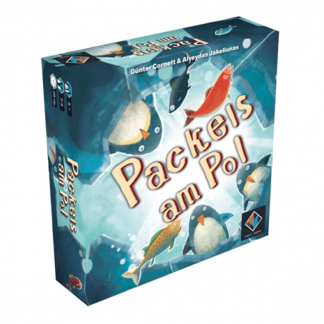 Packeis am Pol Brettspiel Verpackung Vorderseite Asmodee Spielgetuschel
