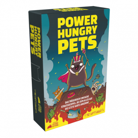 Power Hungry Pets Partyspiel Verpackung Vorderseite Asmodee Spielgetuschel Power Hungry Pets Partyspiel Verpackung Vorderseite Asmodee Spielgetuschel