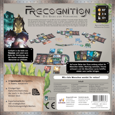 Precognition Die Gabe der Vorahnung Brettspiel Verpackung Ruckseite Asmodee Spielgetuschel Precognition Die Gabe der Vorahnung Brettspiel Verpackung Rückseite Asmodee Spielgetuschel