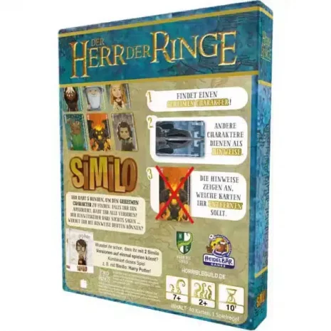 Similo Kartenspiel Der Herr der Ringe Verpackung Ruckseite Heidelbar Spielgetuschel Similo Kartenspiel Der Herr der Ringe Verpackung Rückseite Heidelbär Spielgetuschel