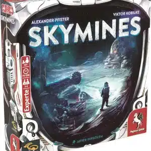 Skymines Brettspiel Verpackung Vorderseite Pegasus Spielgetuschel