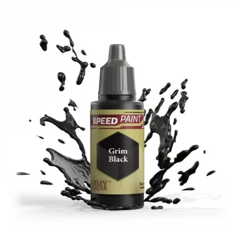 Speedpaint 2.0 Farben Grim Black Verpackung The Army Painter Spielgetuschel