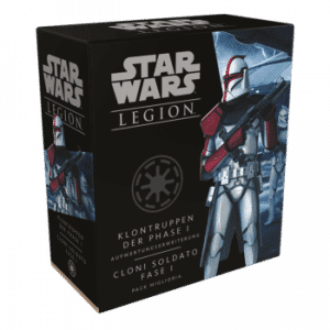 Star Wars Legion Tabletop Klontruppen der Phase I (Aufwertung) Erweiterung Verpackung Vorderseite Asmodee Spielgetuschel.png
