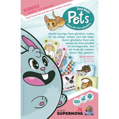 Super Kawaii Pets Kartenspiel Verpackung Ruckseite Heidelberger Spieleverlag Spielgetuschel Super Kawaii Pets Kartenspiel Verpackung Rückseite Heidelberger Spieleverlag Spielgetuschel