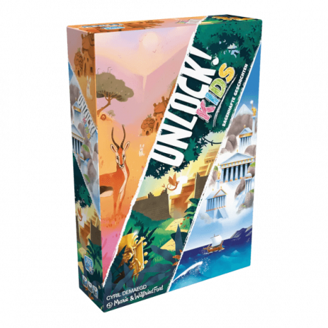 Unlock! Kids Sagenhafte Geschichten Verpackung Vorderseite Asmodee Spielgetuschel