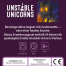 Unstable Unicorns Kartenspiel Regenbogen Apokalypse Erweiterungsset Verpackung Rückseite Asmodee Spielgetuschel