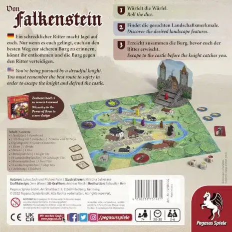 Von Falkenstein Brettspiel Verpackung Ruckseite Pegasus Spielgetuschel Von Falkenstein Brettspiel Verpackung Rückseite Pegasus Spielgetuschel