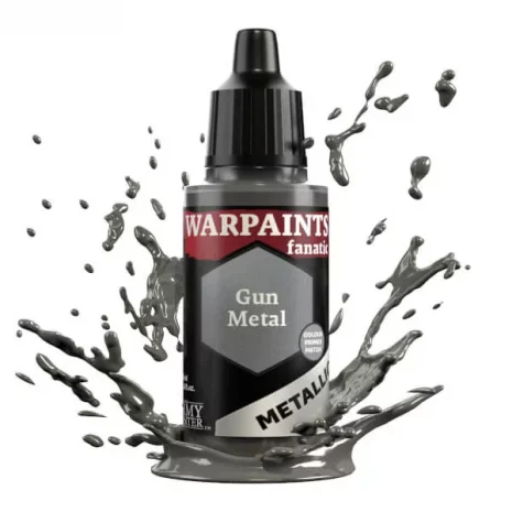 Warpaints Fanatic Metallic Farben Gun Metal The Army Painter Spielgetuschel