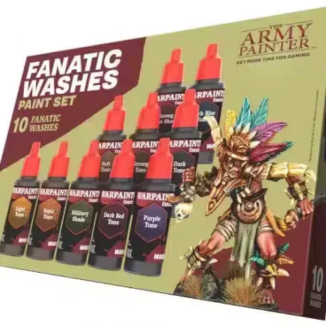 Warpaints Fanatic Washes Paint Set Farben Verpackung Vorderseite The Army Painter Spielgetuschel